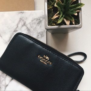 Black Small Wristlet Wallet | Coach